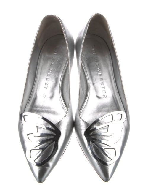 Sophia Webster Leather Embroidered Accent Ballet Flats
