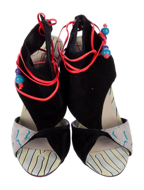 Sophia Webster Suede Printed Sandals