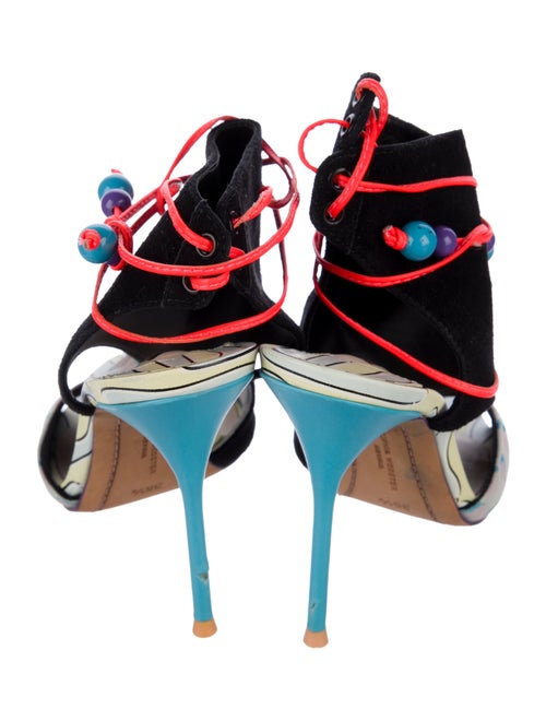 Sophia Webster Suede Printed Sandals