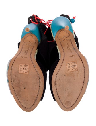 Sophia Webster Suede Printed Sandals