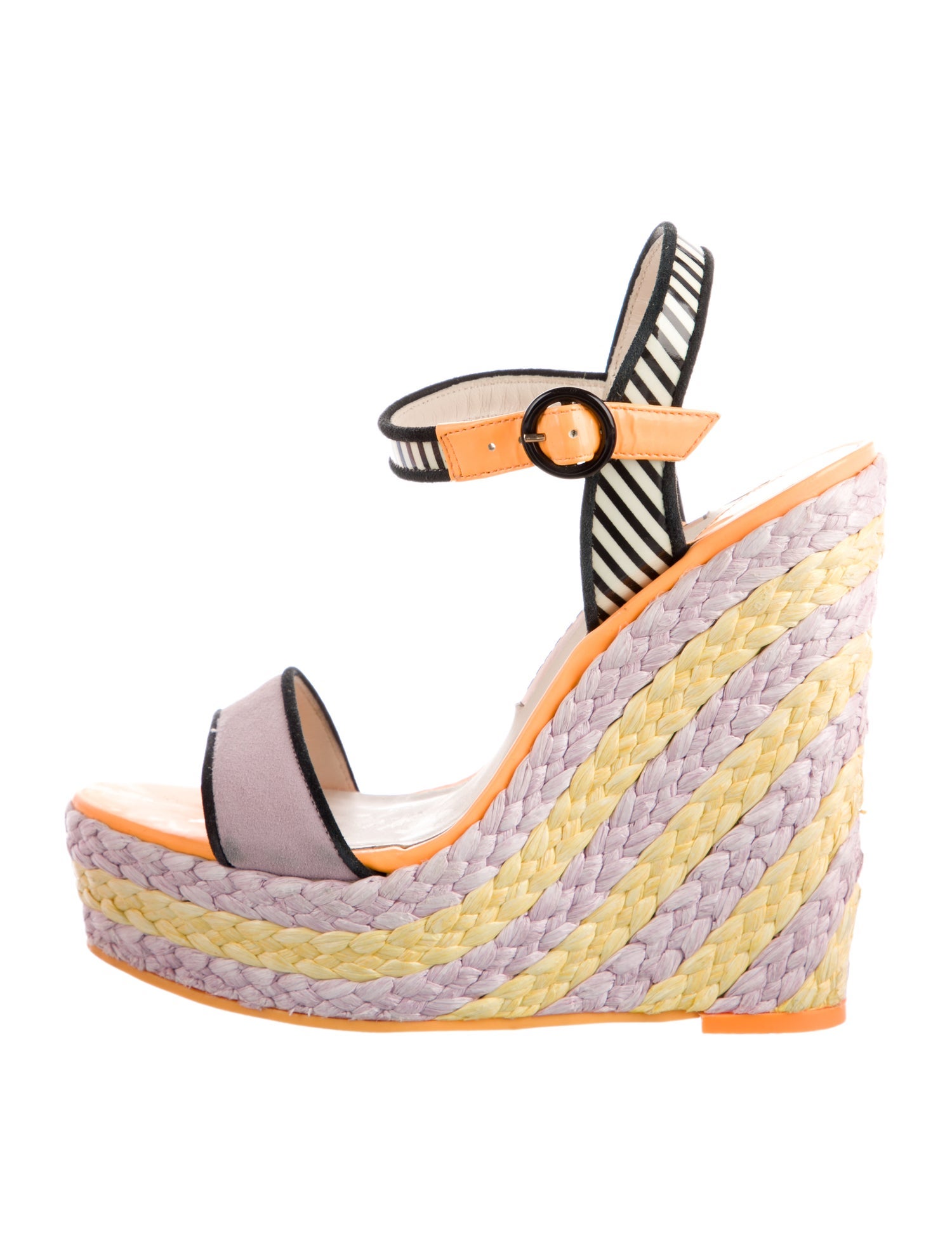 Sophia Webster Suede Printed Espadrilles