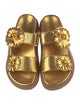 Sophia Webster Leather Floral Print Slides