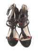 Sophia Webster Leather Printed T-Strap Sandals