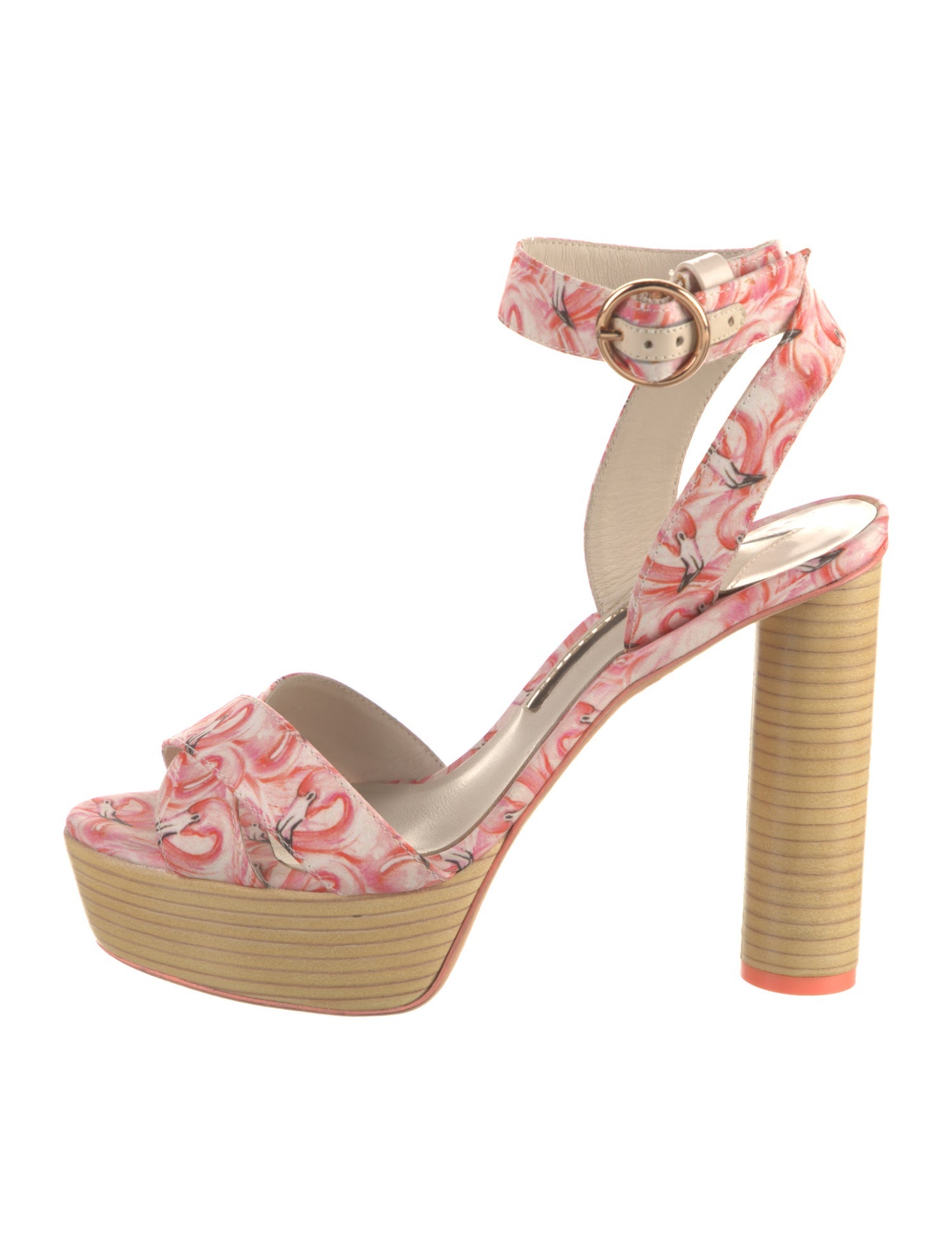 Sophia Webster Floral Print Slingback Sandals
