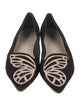Sophia Webster Suede Embroidered Accent Loafers