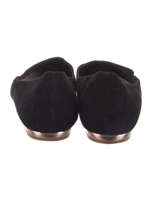 Sophia Webster Suede Embroidered Accent Loafers