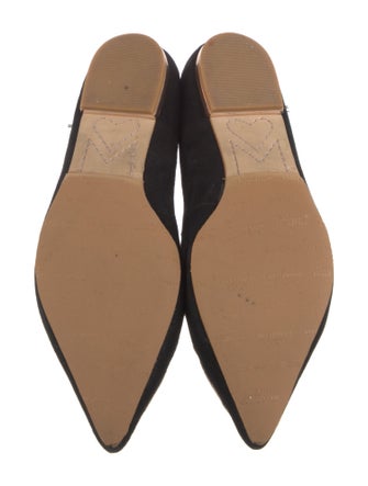 Sophia Webster Suede Embroidered Accent Loafers