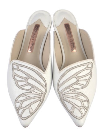 Sophia Webster Leather Embroidered Accent Mules