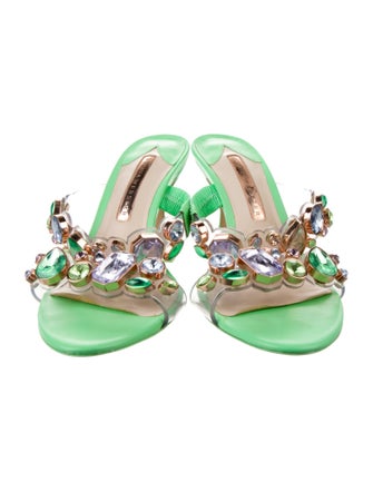 Sophia Webster PVC Crystal Embellishments Slides