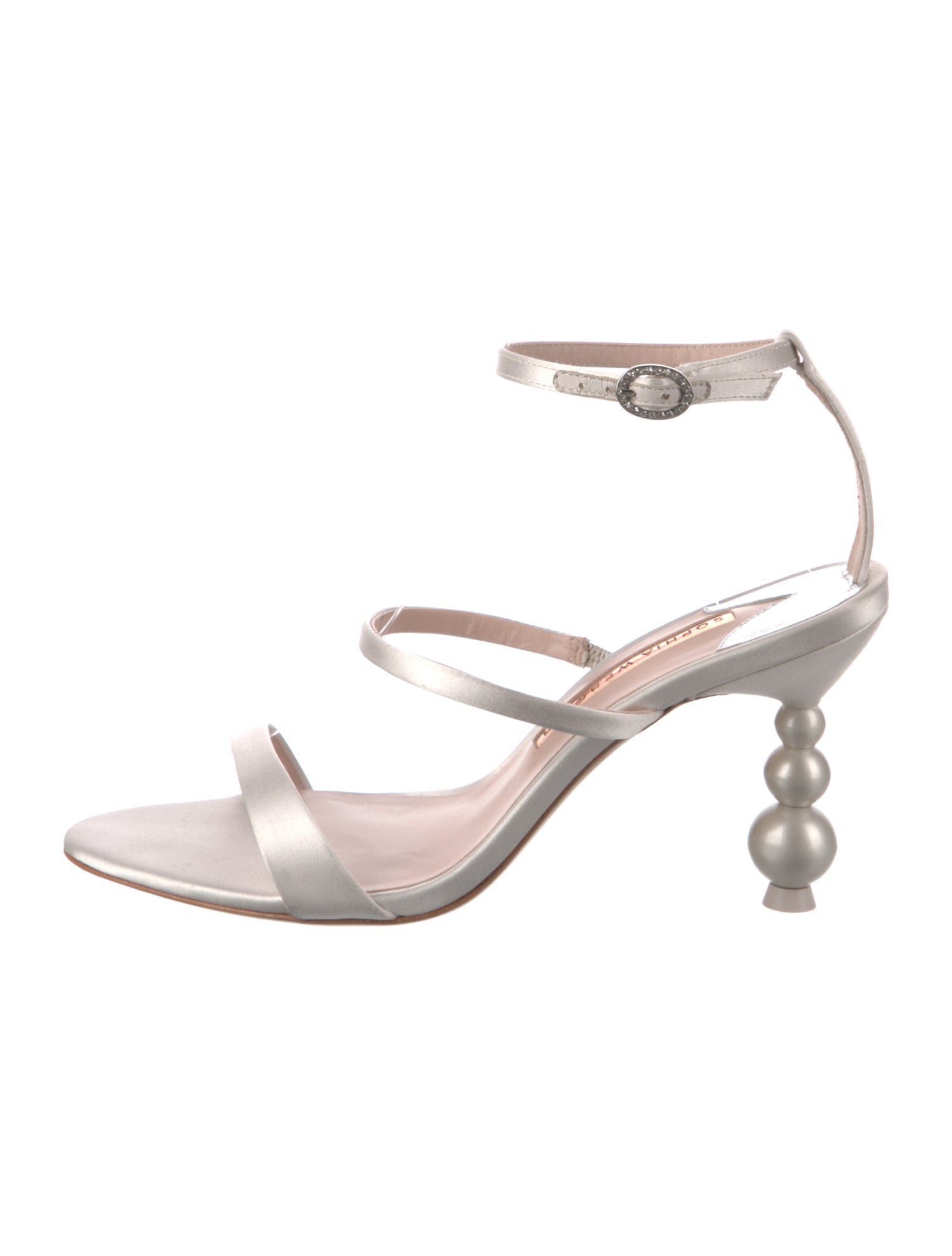 Sophia Webster Satin Crystal Embellishments Sandals
