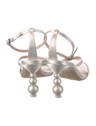 Sophia Webster Satin Crystal Embellishments Sandals