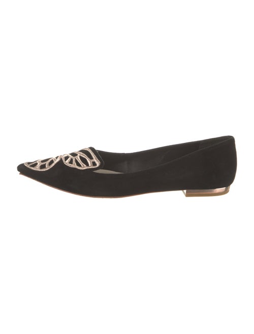 Sophia Webster Suede Embroidered Accent Flats