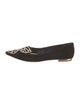 Sophia Webster Suede Embroidered Accent Flats