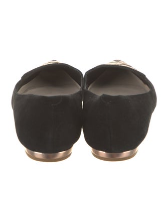 Sophia Webster Suede Embroidered Accent Flats