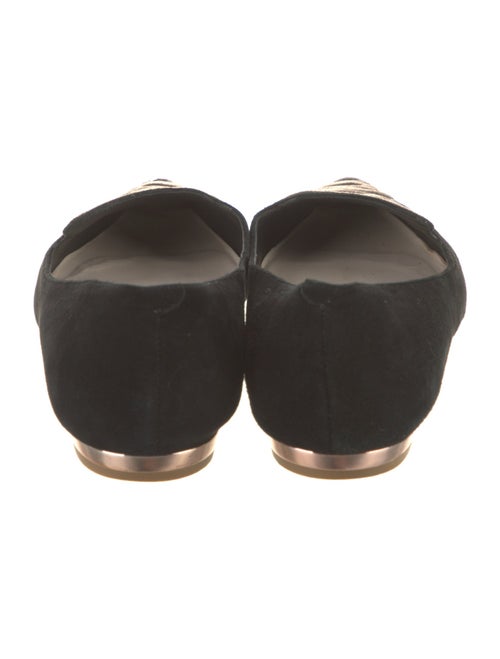 Sophia Webster Suede Embroidered Accent Flats