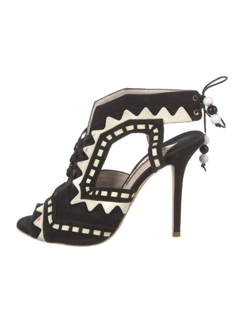 Sophia Webster Suede Printed Sandals