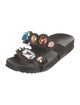 Sophia Webster Leather Crystal Embellishments Slides
