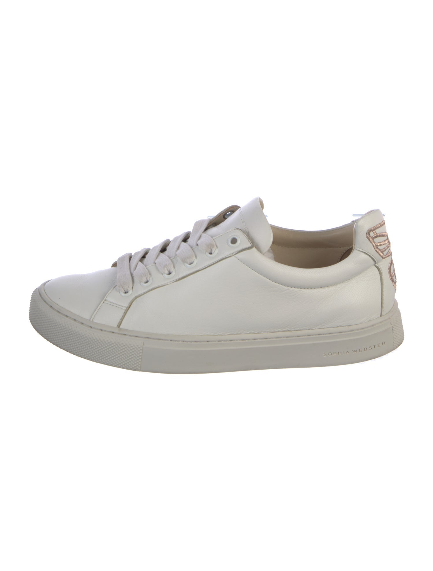 Sophia Webster Leather Embroidered Accent Sneakers