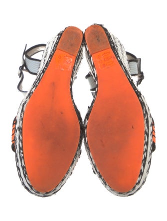 Sophia Webster Canvas Patterned Espadrilles