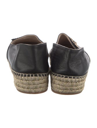 Sophia Webster Leather Whipstitch Trim Espadrilles