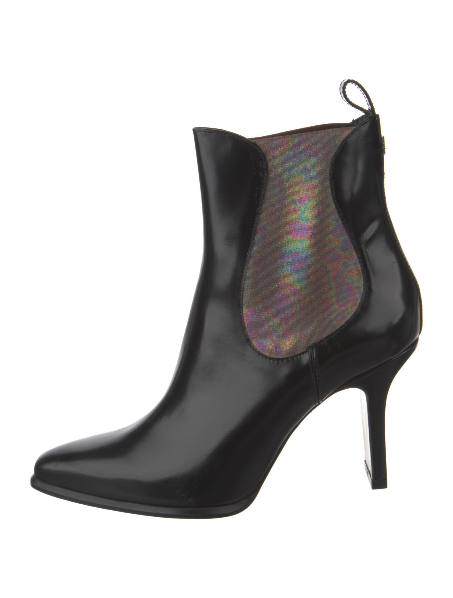 Sophia Webster Leather Colorblock Pattern Chelsea Boots