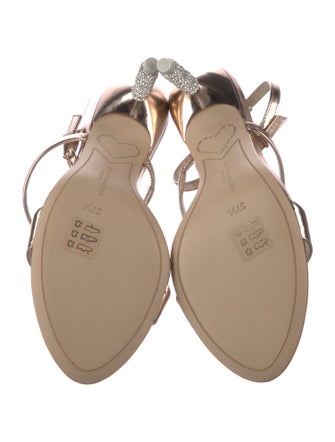 Sophia Webster Leather Crystal Embellishments Sandals