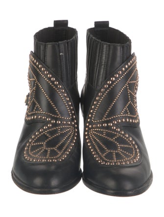 Sophia Webster Leather Studded Accents Chelsea Boots