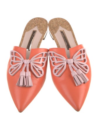 Sophia Webster Leather Tassel Accents Mules