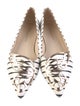 Sophia Webster Leather Striped Ballet Flats