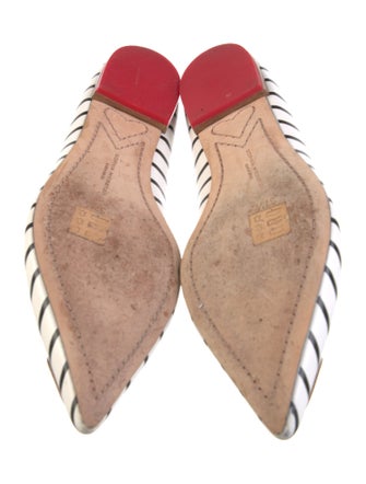 Sophia Webster Leather Striped Ballet Flats