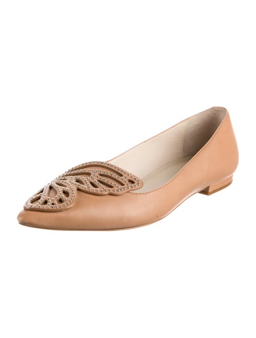 Sophia Webster Leather Studded Accents Ballet Flats