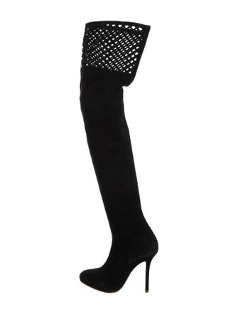 Sophia Webster Suede Lasercut Accents Boots