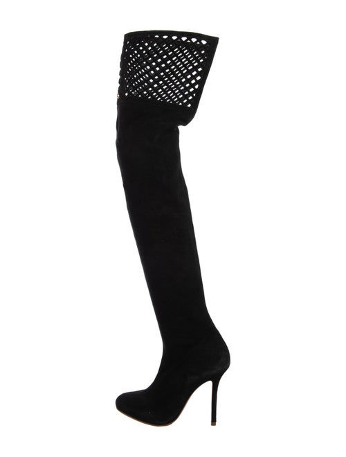 Sophia Webster Suede Lasercut Accents Boots