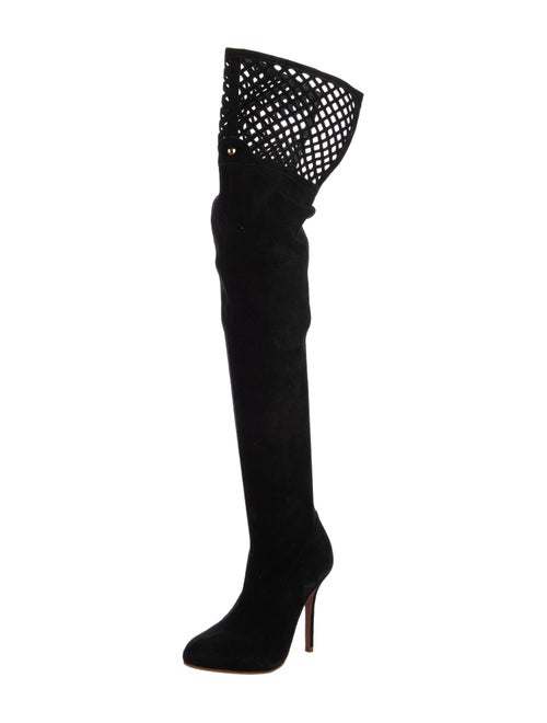 Sophia Webster Suede Lasercut Accents Boots