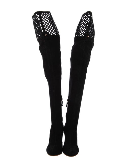 Sophia Webster Suede Lasercut Accents Boots