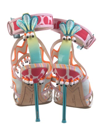 Sophia Webster Leather Printed Sandals