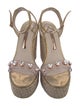 Sophia Webster Leather Crystal Embellishments Espadrilles