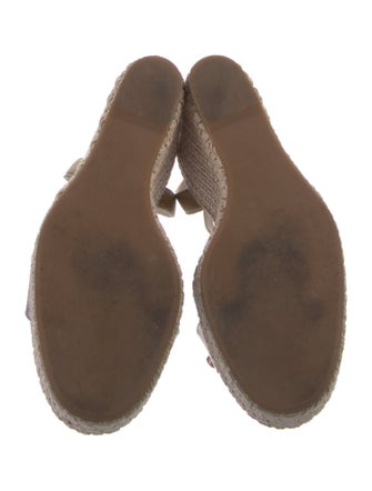 Sophia Webster Leather Crystal Embellishments Espadrilles