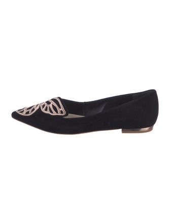 Sophia Webster Suede Printed Flats