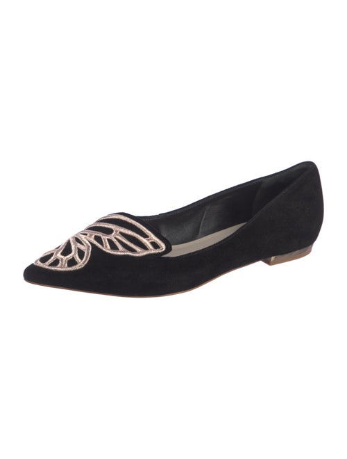 Sophia Webster Suede Printed Flats