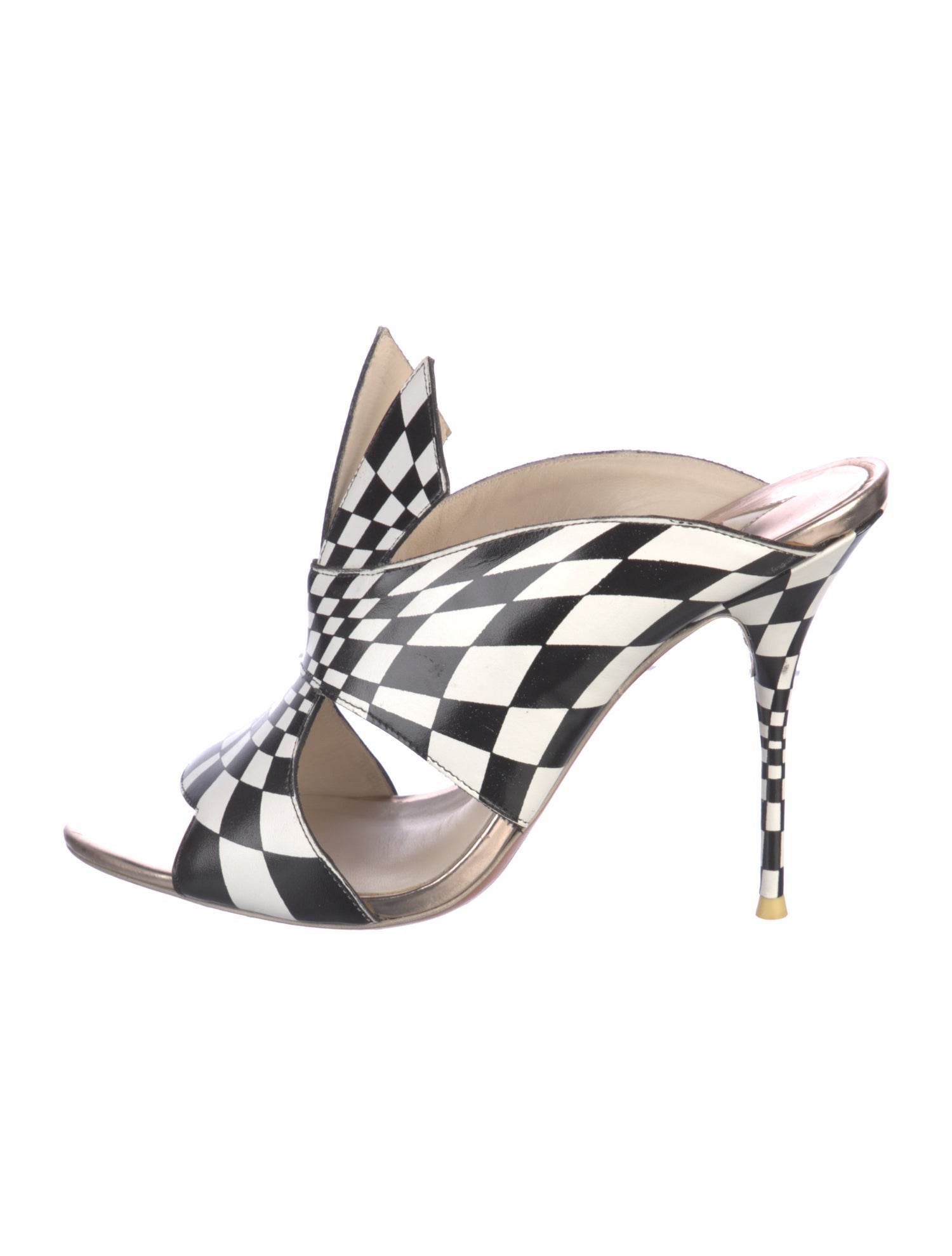 Sophia Webster Leather Printed Mules