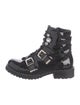 Sophia Webster Patent Leather Crystal Embellishments Combat Boots
