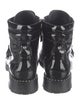 Sophia Webster Patent Leather Crystal Embellishments Combat Boots
