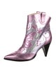 Sophia Webster Leather Colorblock Pattern Boots