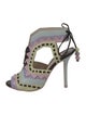 Sophia Webster Leather Colorblock Pattern Sandals