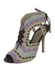 Sophia Webster Leather Colorblock Pattern Sandals