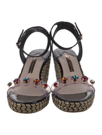 Sophia Webster Leather Patterned Espadrilles