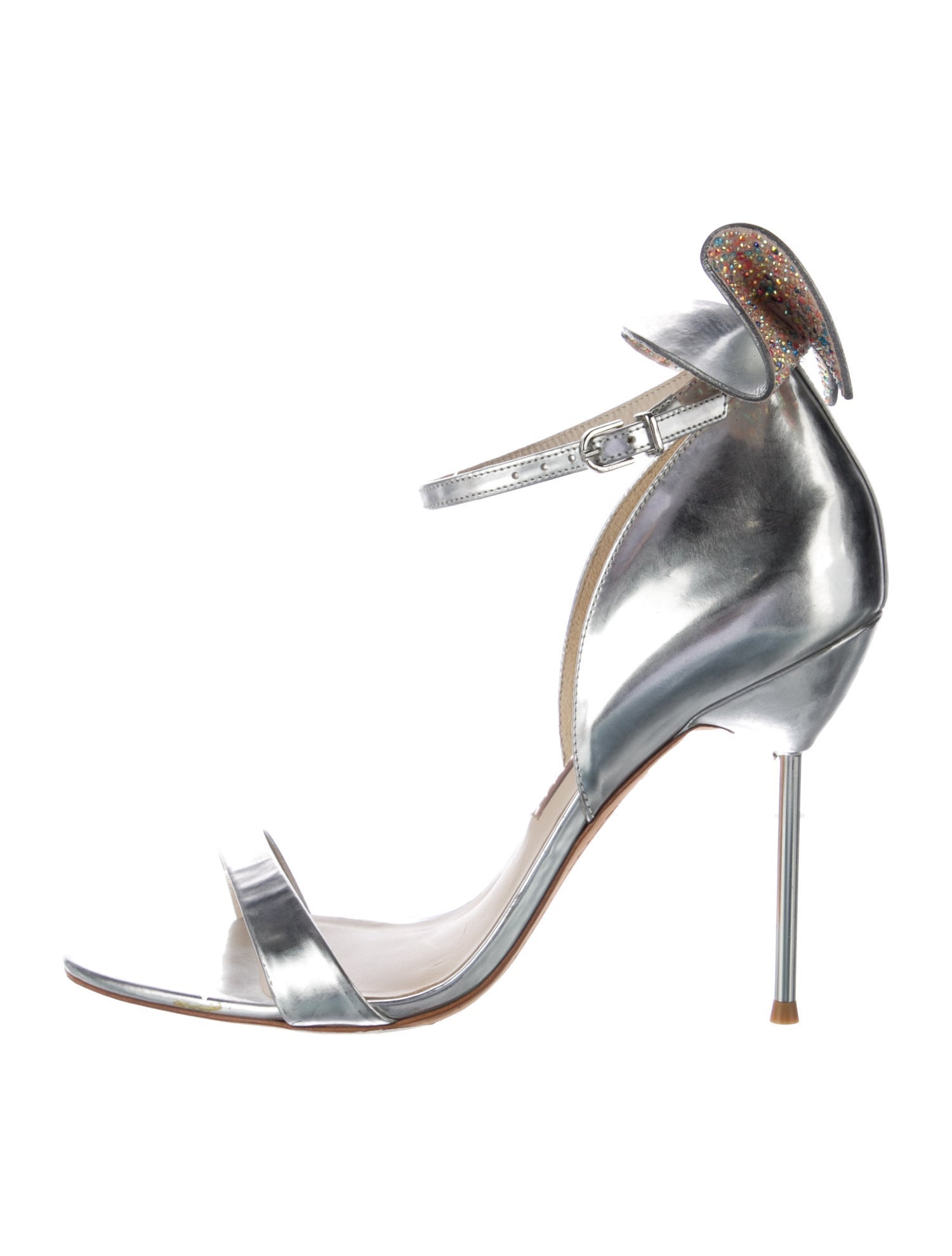 Sophia Webster Patent Leather Crystal Embellishments Sandals