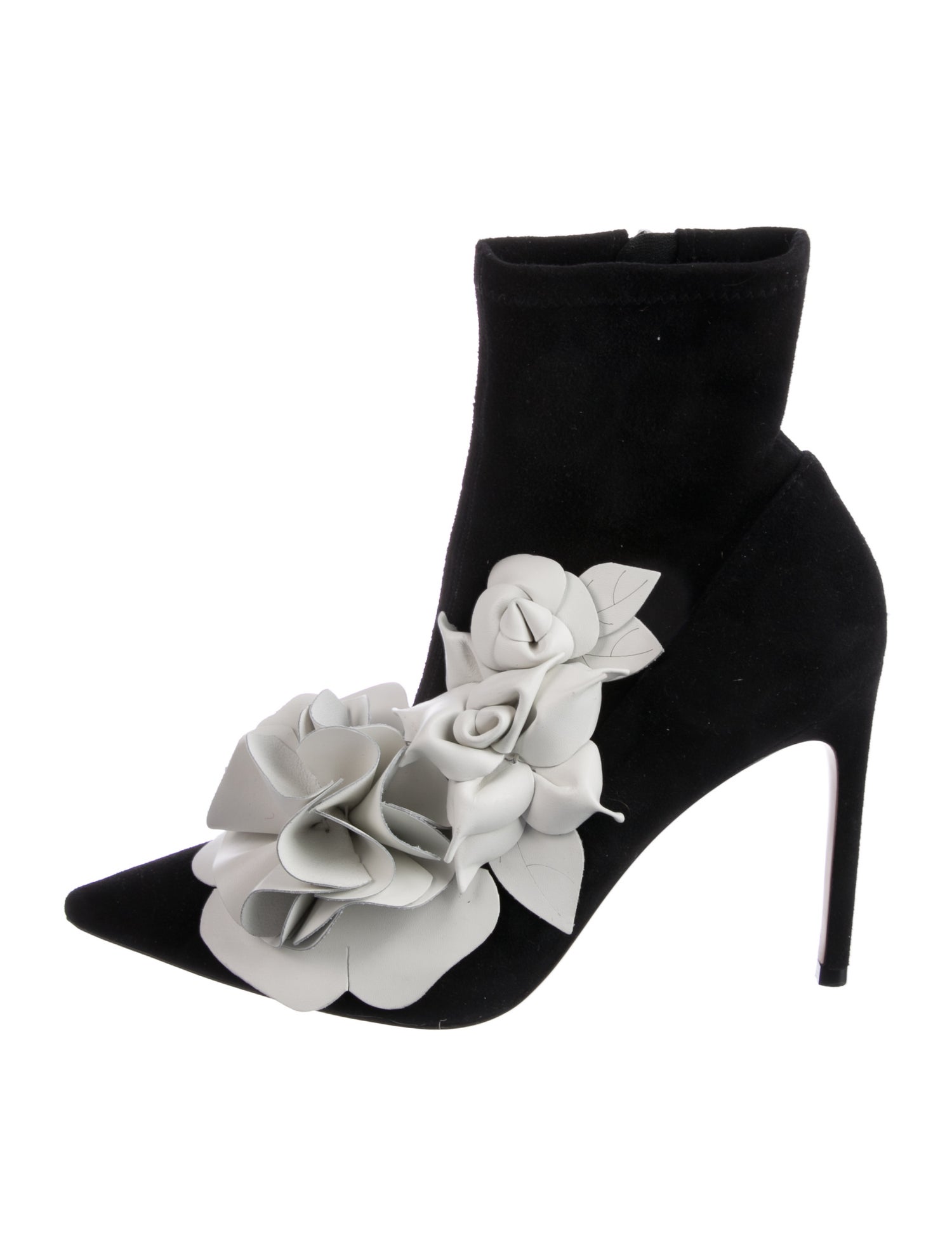 Sophia Webster Suede Colorblock Pattern Sock Boots