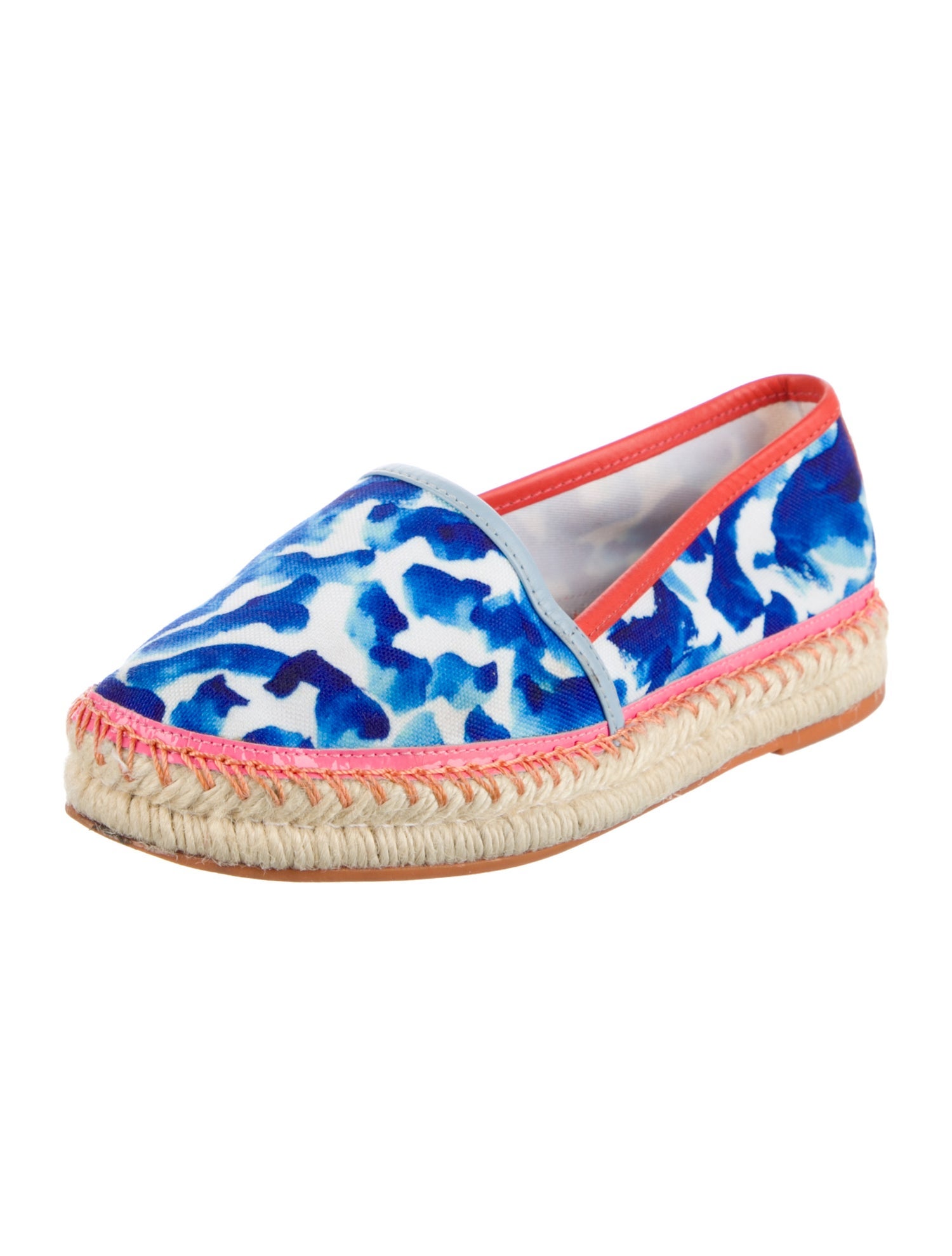 Sophia Webster Canvas Printed Espadrilles